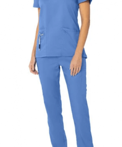 Women's V Neck Scrub Set